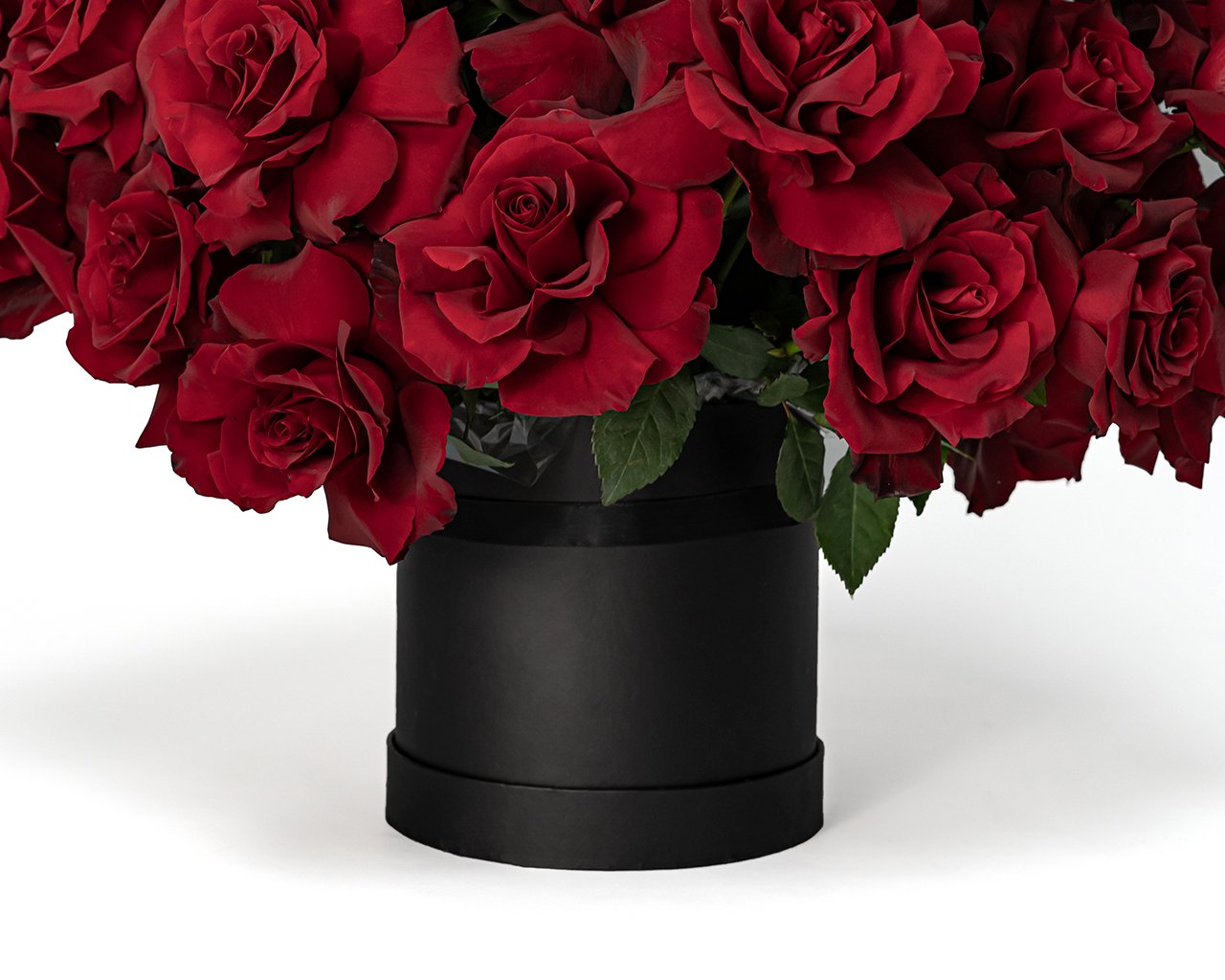 Букет в шляпной коробке Французский поцелуй - 3