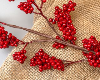 Ветка с ягодами искусственными  small - 3