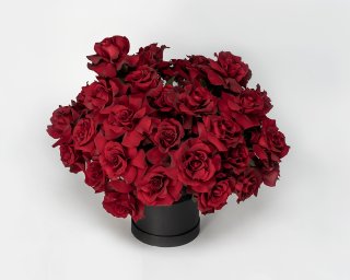 Букет в шляпной коробке Французский поцелуй  small - 2