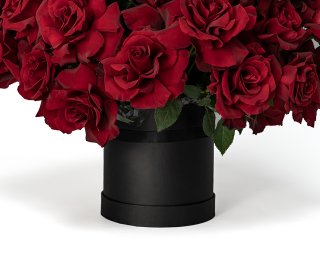 Букет в шляпной коробке Французский поцелуй  small - 3