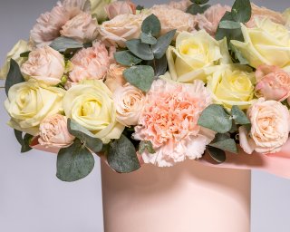 Букет в шляпной коробке Сказочный сон  small - 3