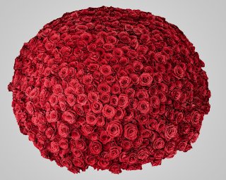 Корзина цветов из 1001 розы Эквадор 60-70 см  small - 3