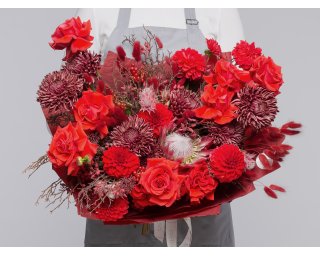 Букет цветов Огненный ритм  small - 2