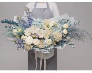 Букет цветов Ледяной шелк  small - 2