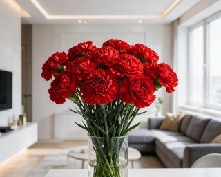 Пачка из 25 красных гвоздик  small - 4