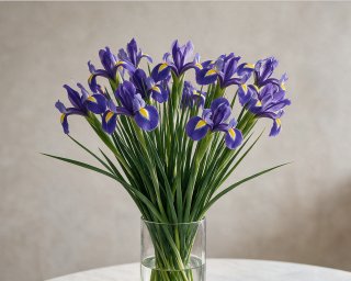 Пачка из 15 синих ирисов  small - 4