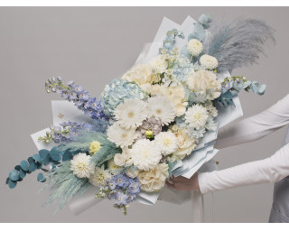 Букет цветов Ледяной шелк  small - 1