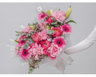 Букет цветов Ягодный крем  small - 1