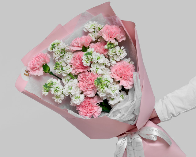 Букет цветов Розовая пастила - 1